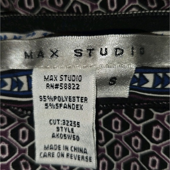 MAX STUDIO Shift Floral Halter Dress Women's Small Blue Green Comfort Stretch - Picture 2 of 8